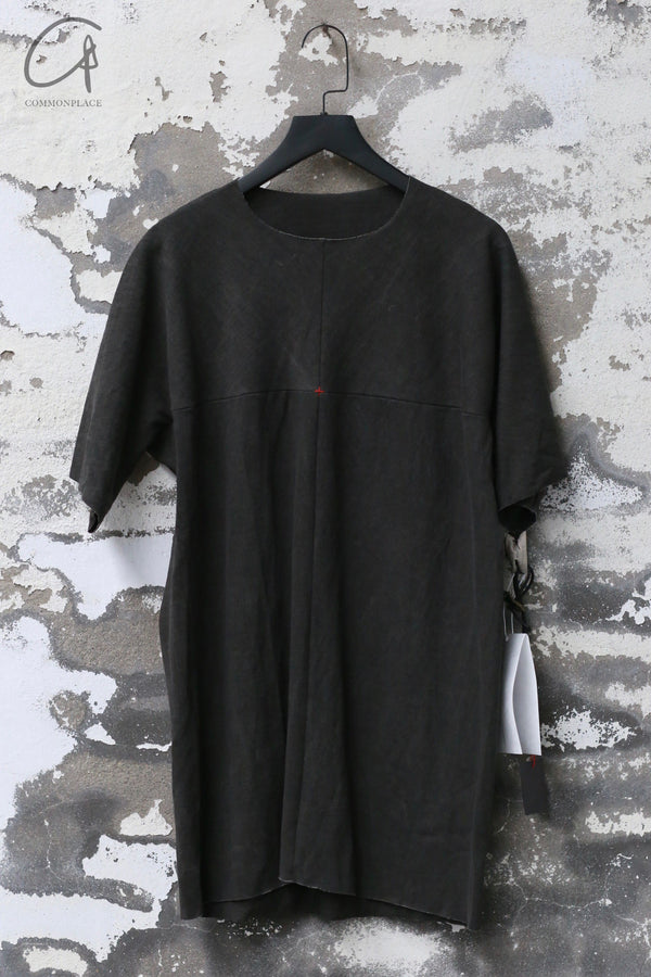 m.a+ single short-sleeved T-shirt series linen cotton Italian craftsman handmade MA-T211C MJP1-CARBON T211C MJP1 CARBON